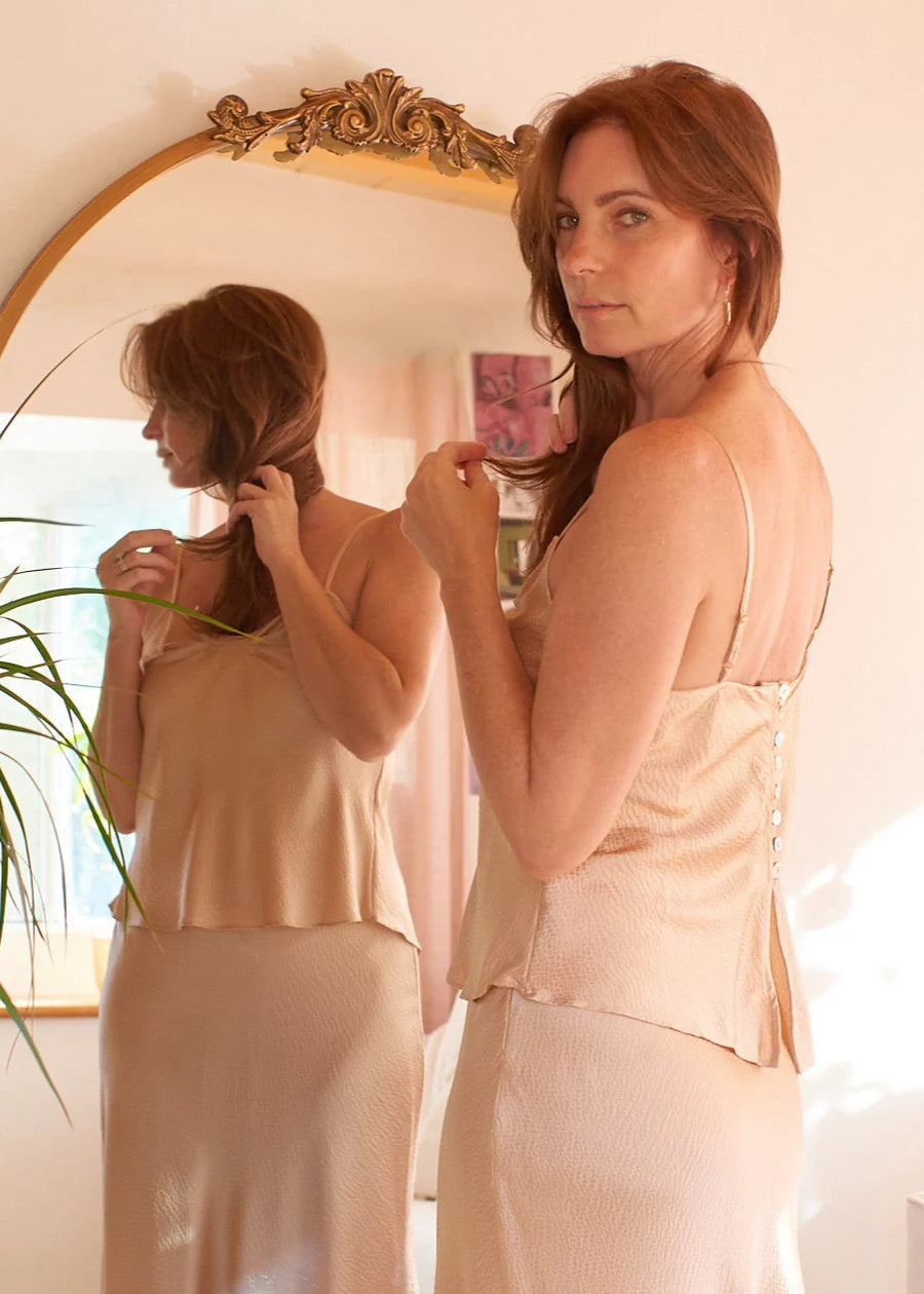 Gianna Top in Champagne Blush